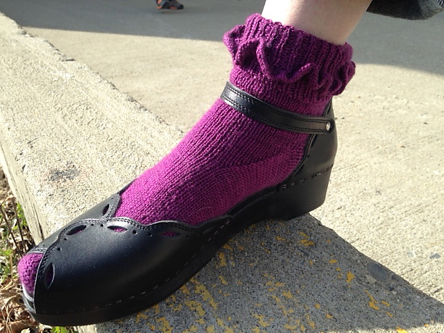 Ruffled Picnic Sock