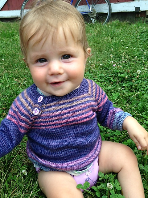 Through the Rabbit Hole Baby Sweater