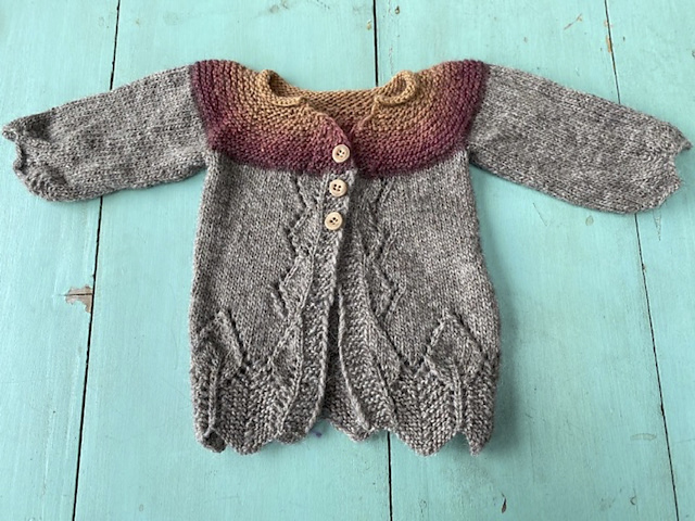 Up the Hill Baby Sweater