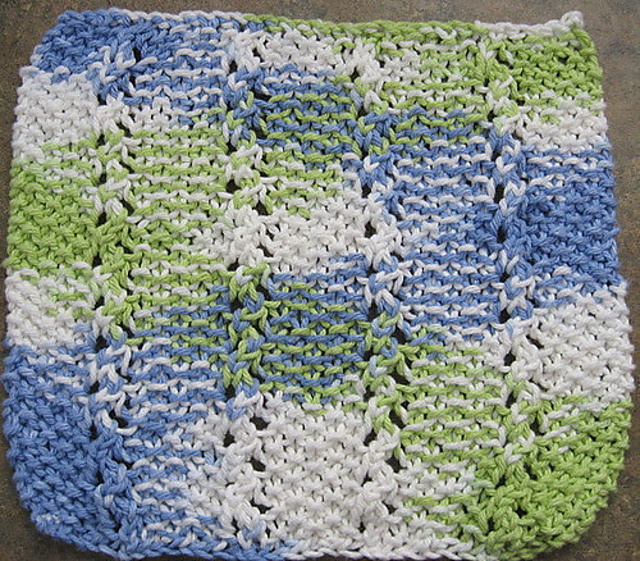 Rain Drops dishcloth