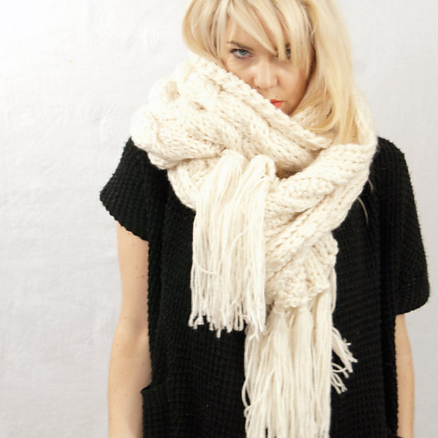 Giant Cable Scarf