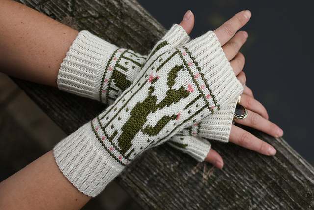 Saguaro Fingerless Gloves