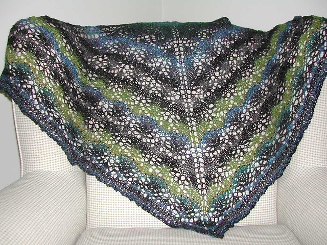 Pearly Wave Shawl