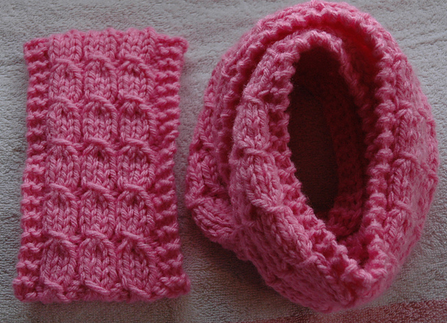 Chunky Mock Cable Cowl