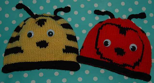 Baby Bee & Ladybird Hat