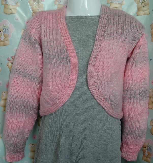 DK – Girl’s Bolero Plain & Lacy Cardigan