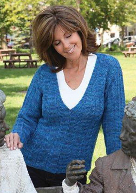 Cable and Garter Cardi