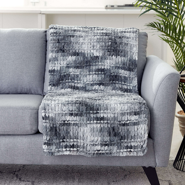 Spaced Garter Ridge Blanket