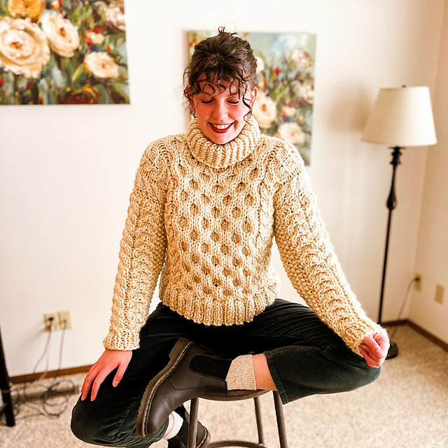 Honeycomb Turtleneck