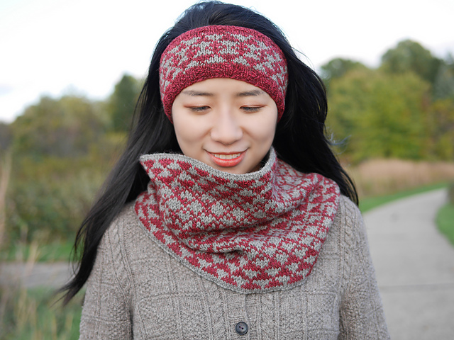 Escher Angles Headband & Cowl