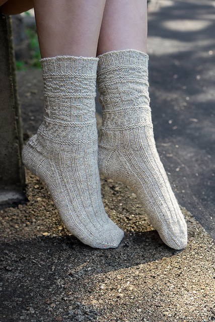 Starfish Gansey Sock