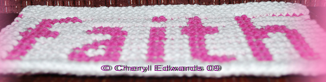 Faith illusion/Shadow dishcloth