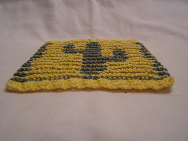 Cactus Illusion/Shadow Dishcloth