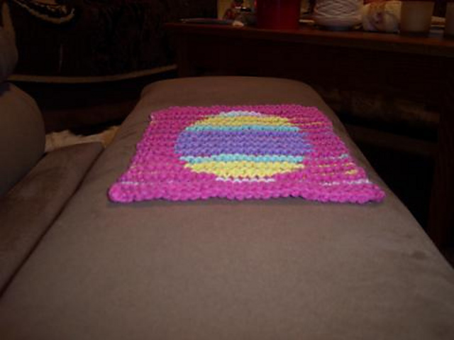 Easter Egg Illuion/shadow dish cloth