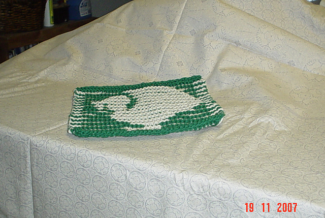 Turkey Illusion/shadow dish cloth