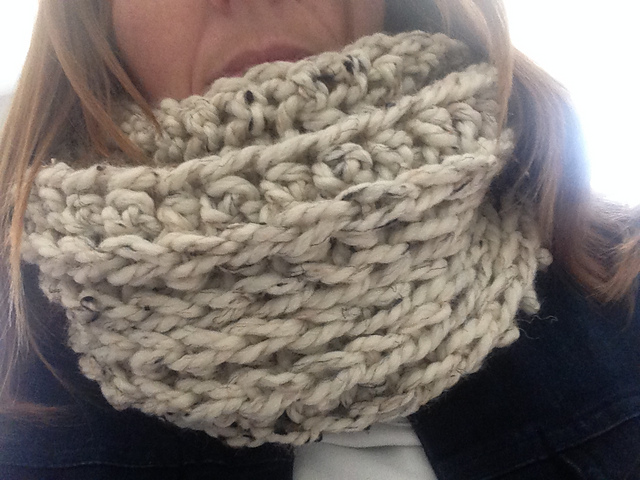 Reversible Knit Look Cowls