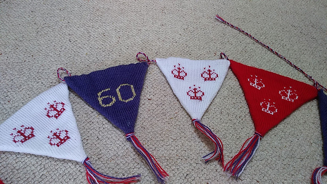 Machine Knitted bunting