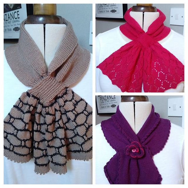 Three scarves