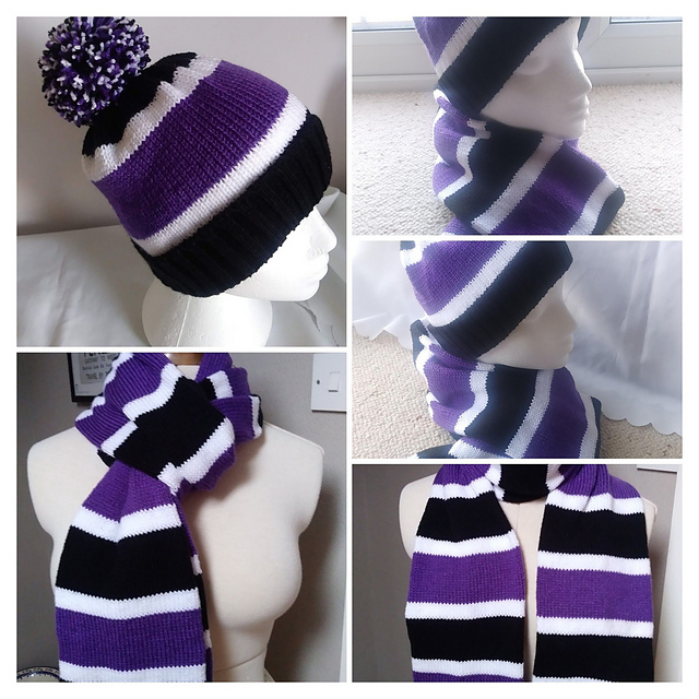Team Colours Hat and Scarf Set