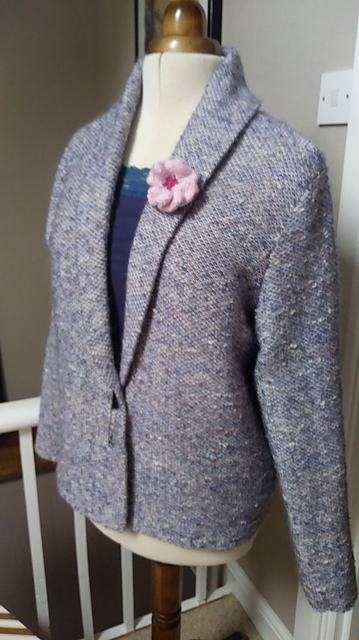 Weaving Collared Jacket
