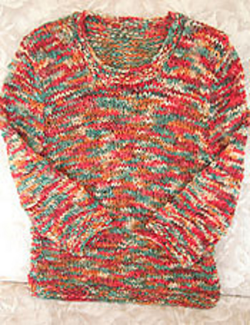 Watercolor Ribbon Sweater