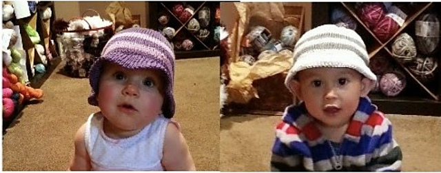 Simple Striped Summer Hats