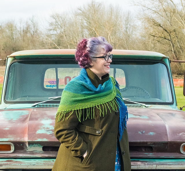 Sea Spinner Shawl