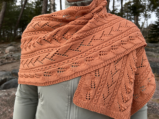 Linden Leaf Lace Shawl