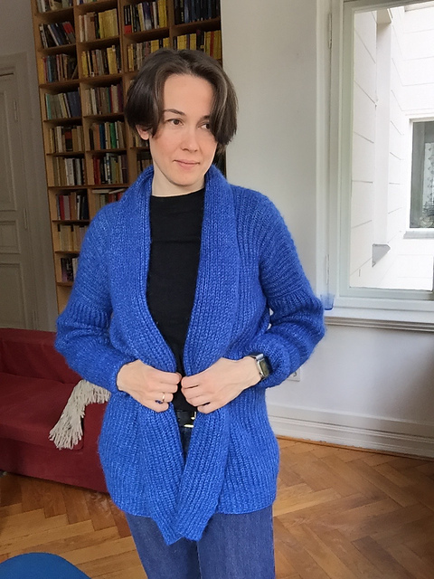 Fluffy Shawl Cardigan