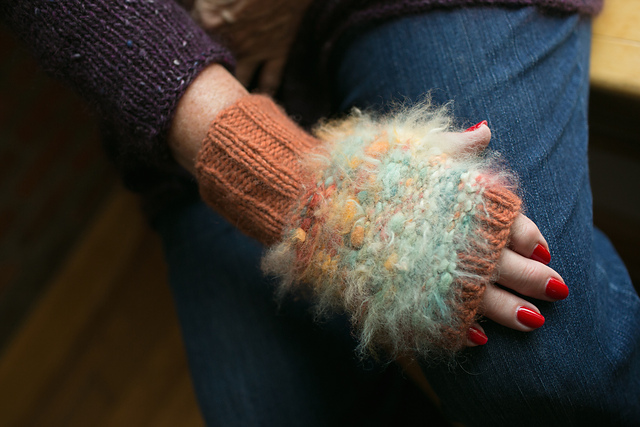 Exquisitely Angora Fingerless Mitts