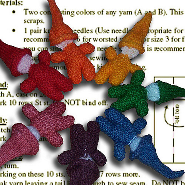 little knitted gnome