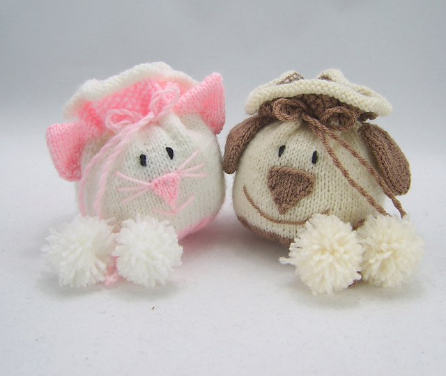 Cat and Dog Drawstring Gift Bags