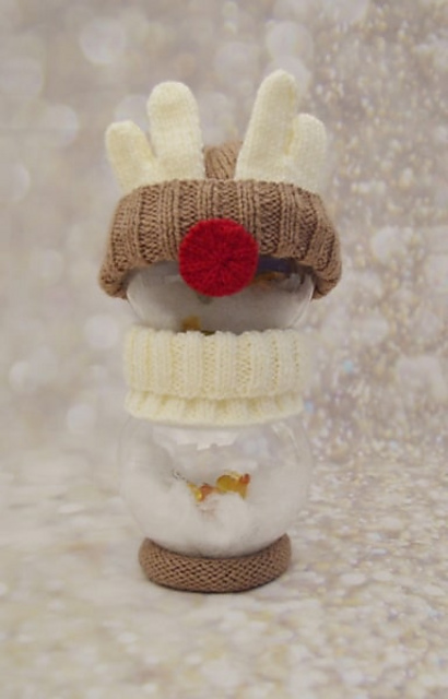 Fillable Baubles Snowman & Reindeer
