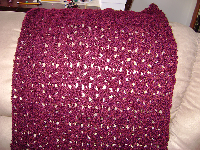 Lacy Crocheted Afghan