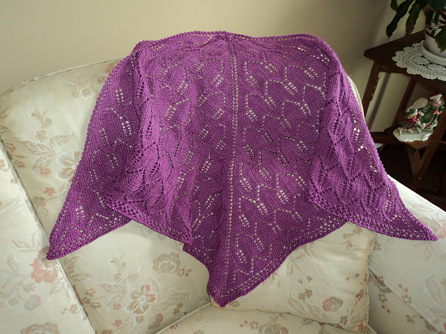 Chevron Leaf Shawl