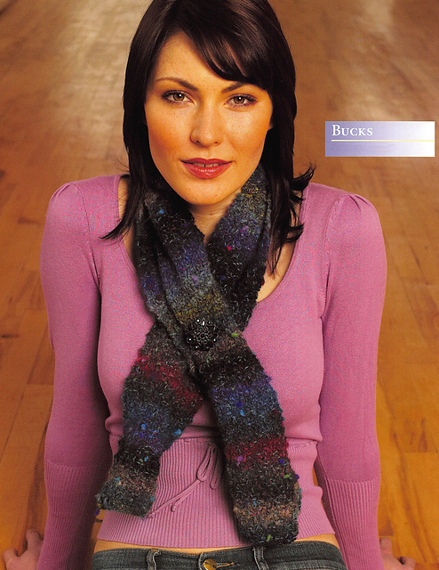 Bucks Double Moss Stitch Scarf