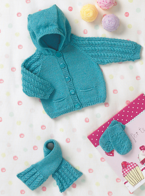 Design 06 Jacket, Scarf & Mittens