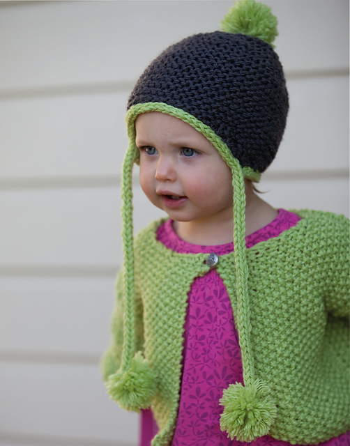 Hat with Pompoms