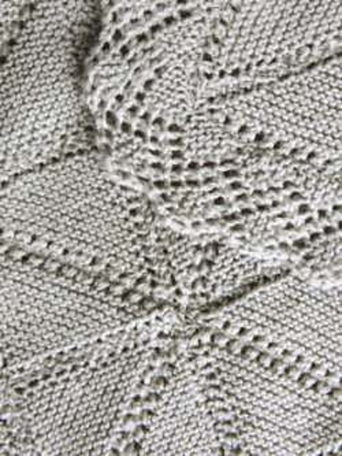 Garter Stitch Diamond Blanket