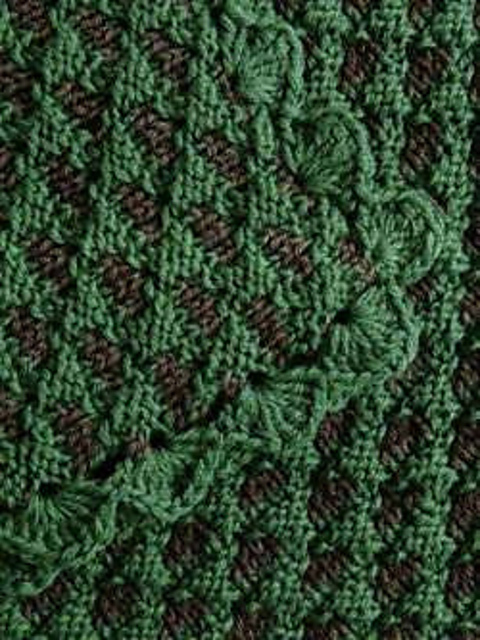 Trellis Stitch Blanket
