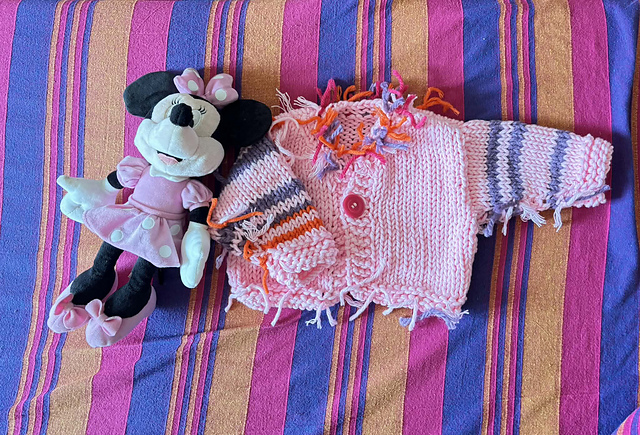 Boho  style baby cardigan