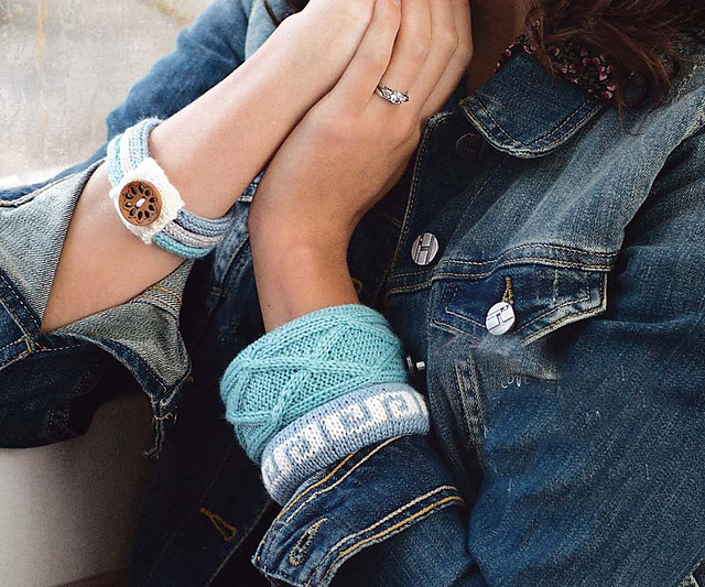 Trio of Knitted Bracelets