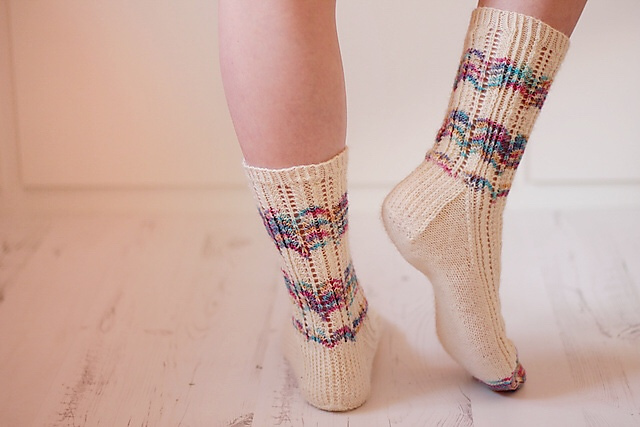 Lacy Leftover Socks