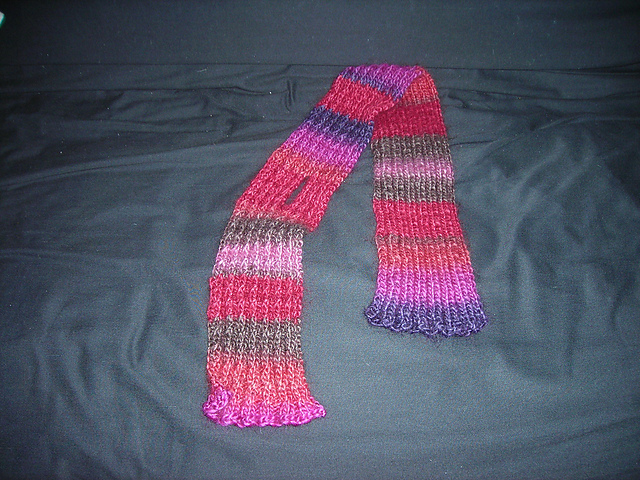 Scarf in Mock Cable Stitch