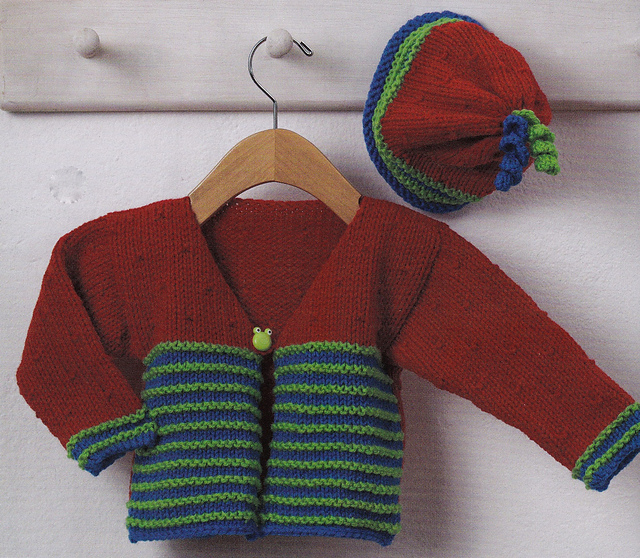 Bright Eyes Baby Jacket & Cap
