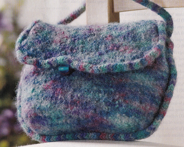 Felted Heathery Purse