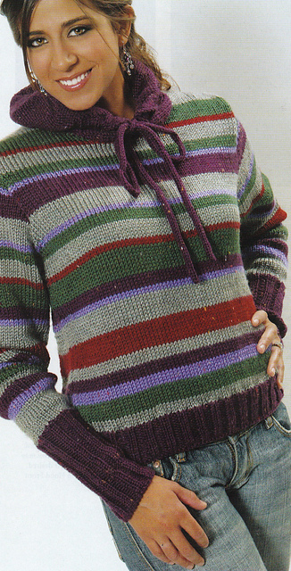 Stripes 'N Tweed Pullover 