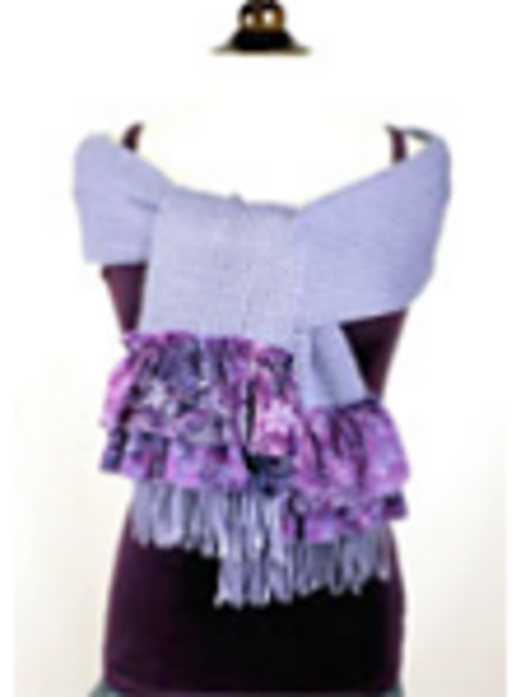 Ruffle Trimmed Scarf or Wrap