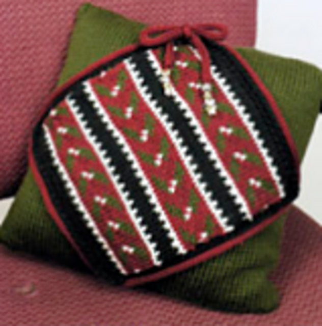 Fair Isle Mistletoe Pillow Overlay