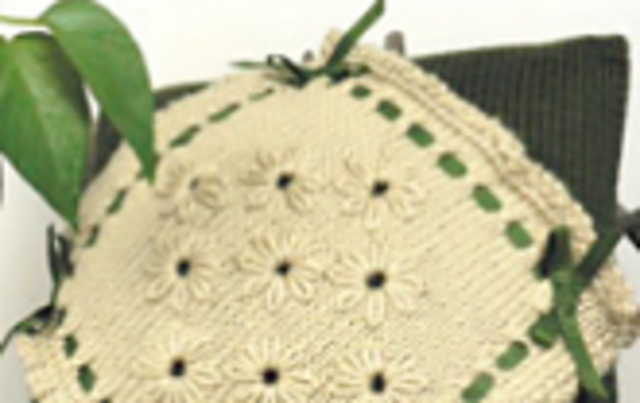 Eyelet Daisy Pillow Overlay
